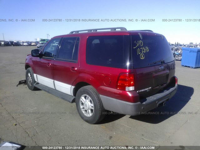 1FMFU16525LA31842 - 2005 FORD EXPEDITION XLT RED photo 3