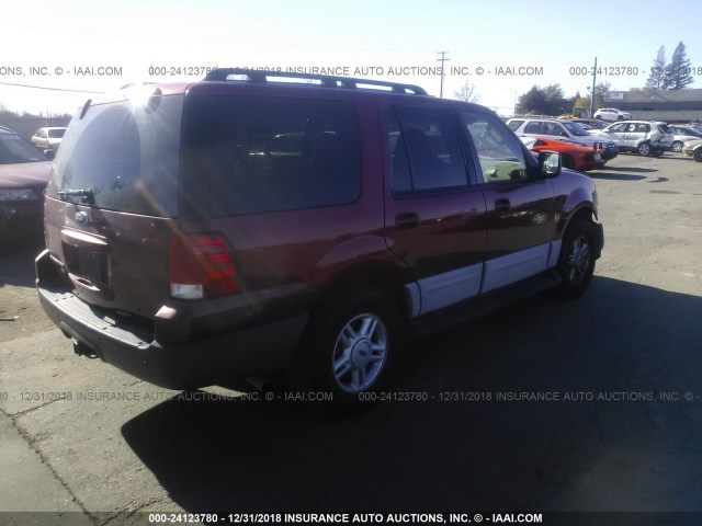 1FMFU16525LA31842 - 2005 FORD EXPEDITION XLT RED photo 4