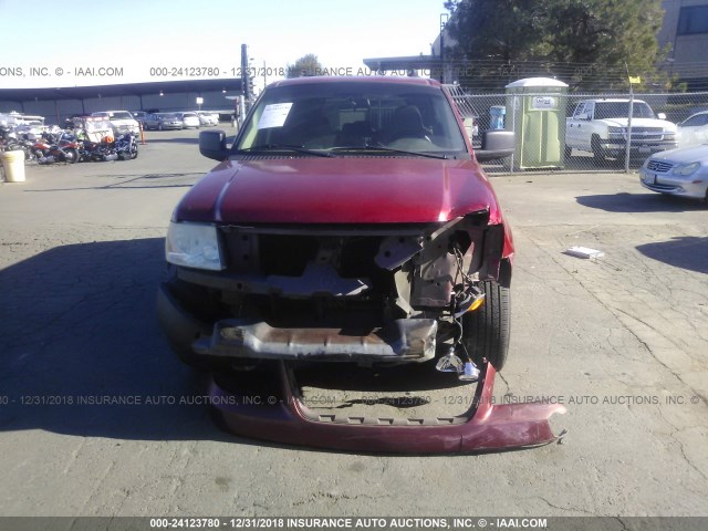 1FMFU16525LA31842 - 2005 FORD EXPEDITION XLT RED photo 6