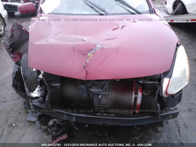 JN8AS58T88W023145 - 2008 NISSAN ROGUE S/SL BURGUNDY photo 10