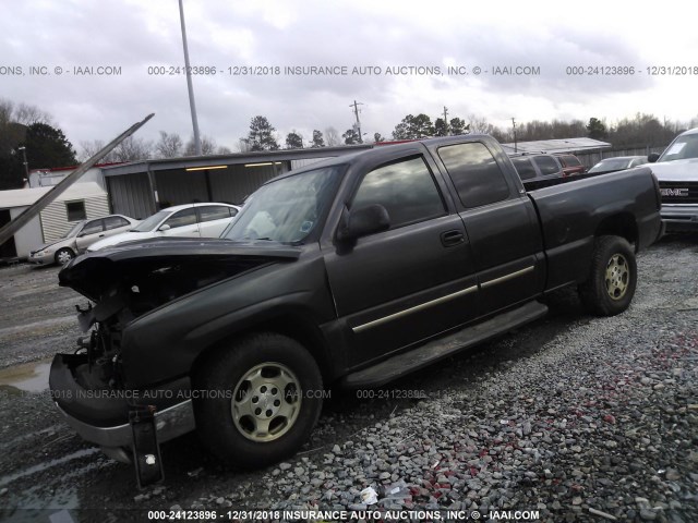 1GCEC19T84E390046 - 2004 CHEVROLET SILVERADO C1500 BLACK photo 2