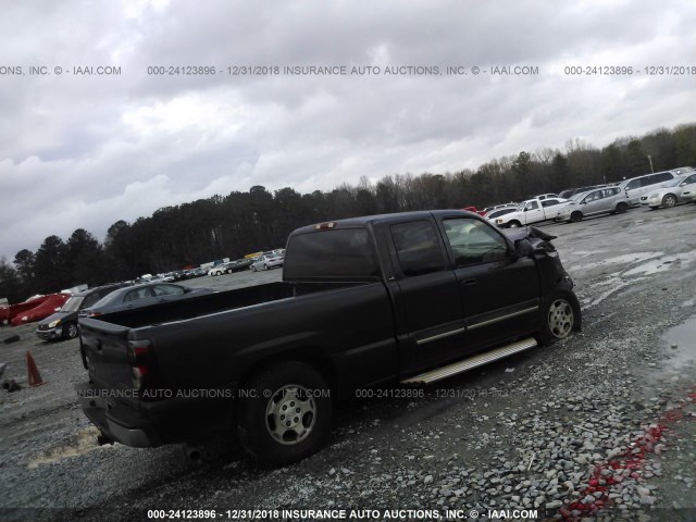 1GCEC19T84E390046 - 2004 CHEVROLET SILVERADO C1500 BLACK photo 4