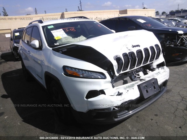 1C4PJLCB2JD559117 - 2018 JEEP CHEROKEE LATITUDE WHITE photo 1