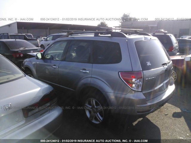 JF2SH64609H786210 - 2009 SUBARU FORESTER 2.5X LIMITED SILVER photo 3