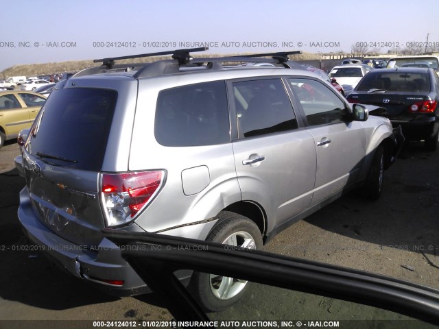 JF2SH64609H786210 - 2009 SUBARU FORESTER 2.5X LIMITED SILVER photo 4