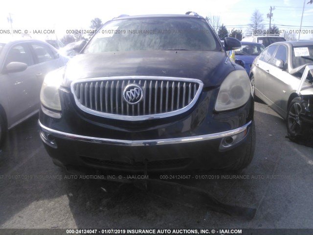 5GAEV23728J150419 - 2008 BUICK ENCLAVE CXL BLACK photo 6