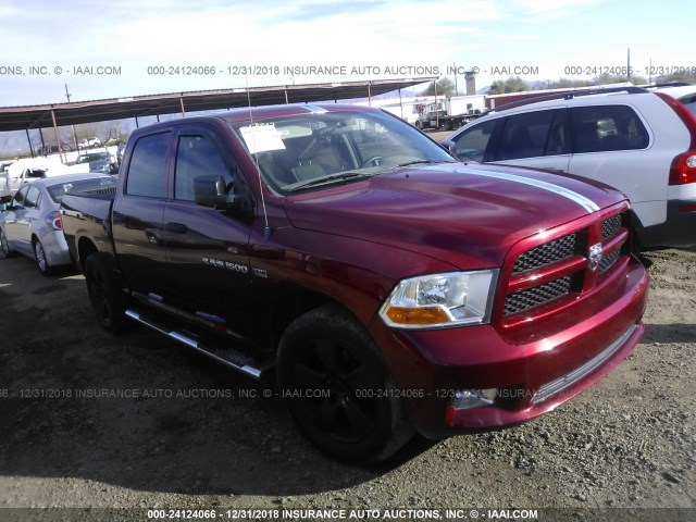 1C6RD6KT3CS170438 - 2012 DODGE RAM 1500 ST RED photo 1