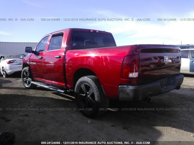 1C6RD6KT3CS170438 - 2012 DODGE RAM 1500 ST RED photo 3