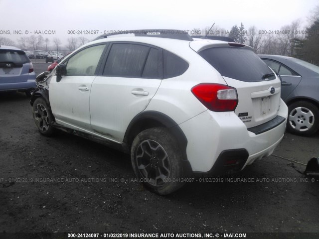 JF2GPACC5E8253699 - 2014 SUBARU XV CROSSTREK 2.0 PREMIUM WHITE photo 3