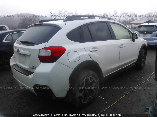 JF2GPACC5E8253699 - 2014 SUBARU XV CROSSTREK 2.0 PREMIUM WHITE photo 4