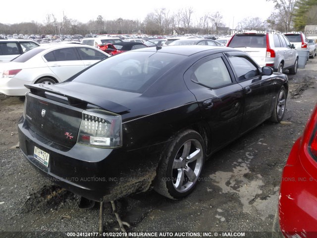 2B3LA53H48H120675 - 2008 DODGE CHARGER R/T BLACK photo 4