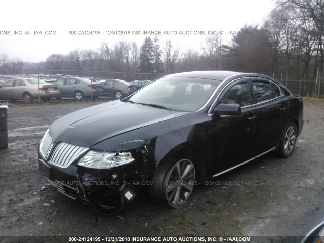 1LNHM94R79G605654 - 2009 LINCOLN MKS BLACK photo 2