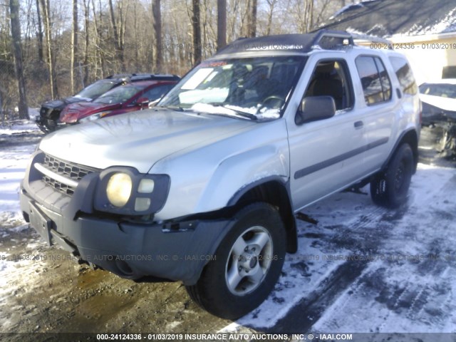 5N1ED28Y52C603085 - 2002 NISSAN XTERRA XE/SE SILVER photo 2