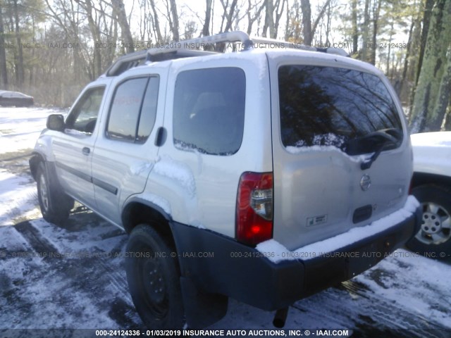 5N1ED28Y52C603085 - 2002 NISSAN XTERRA XE/SE SILVER photo 3