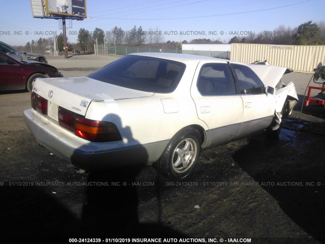 JT8UF11E3M0085193 - 1991 LEXUS LS 400 WHITE photo 4