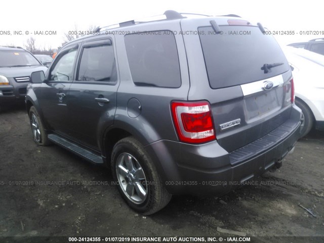 1FMCU94G19KD07610 - 2009 FORD ESCAPE LIMITED GRAY photo 3