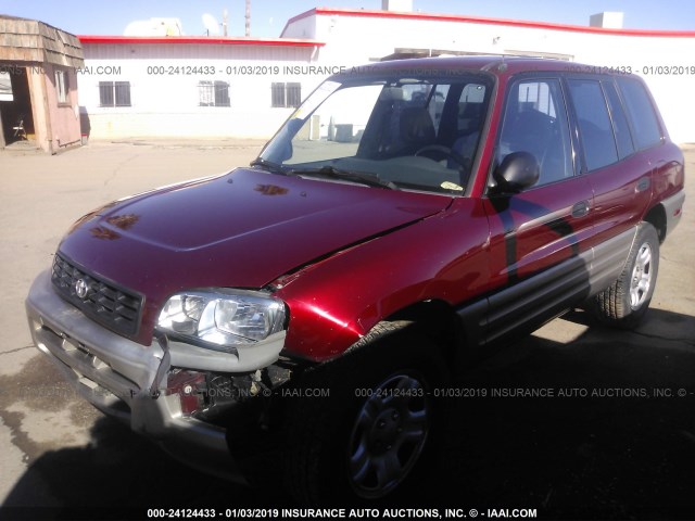 JT3GP10V7Y0050941 - 2000 TOYOTA RAV4 RED photo 6