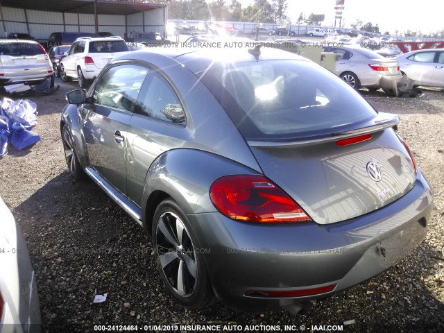 3VWVS7AT4EM638514 - 2014 VOLKSWAGEN BEETLE TURBO GRAY photo 3