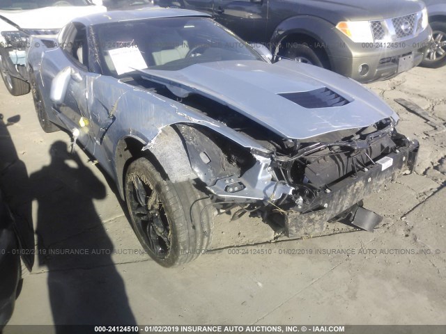 1G1YA2D77H5108691 - 2017 CHEVROLET CORVETTE STINGRAY/1LT SILVER photo 1