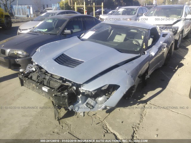 1G1YA2D77H5108691 - 2017 CHEVROLET CORVETTE STINGRAY/1LT SILVER photo 2