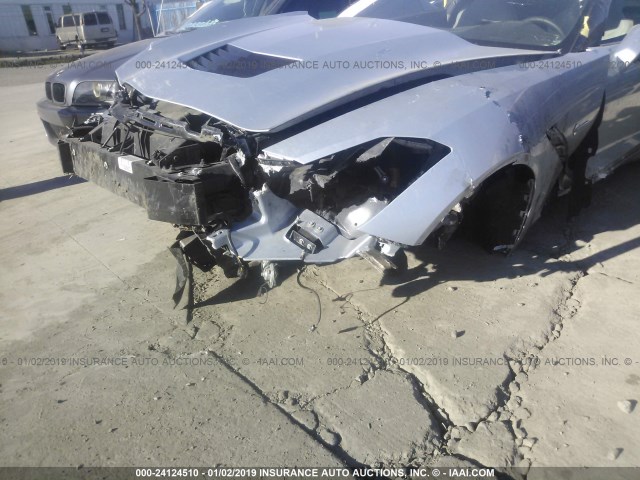 1G1YA2D77H5108691 - 2017 CHEVROLET CORVETTE STINGRAY/1LT SILVER photo 6