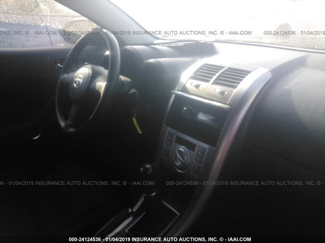 JTKDE177170184136 - 2007 TOYOTA SCION TC BLACK photo 5