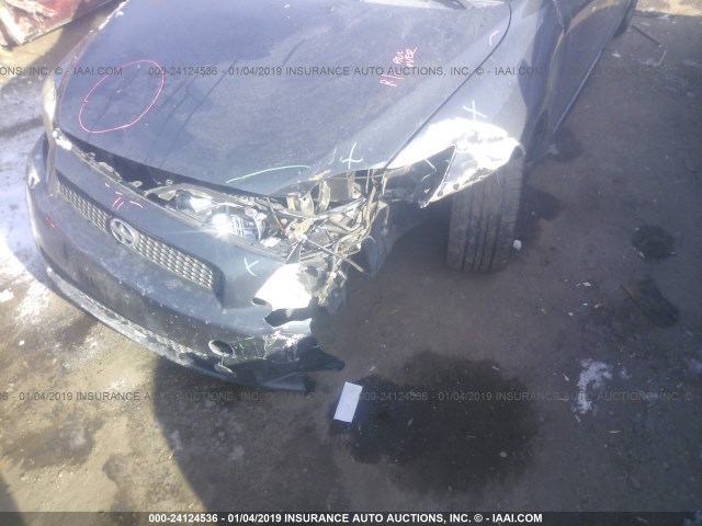 JTKDE177170184136 - 2007 TOYOTA SCION TC BLACK photo 6