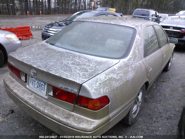 4T1BG22K61U096625 - 2001 TOYOTA CAMRY CE/LE/XLE GOLD photo 4