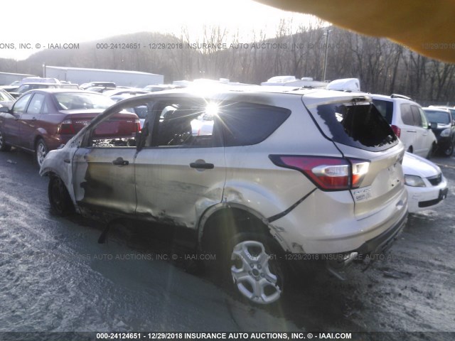 1FMCU0F76JUD25859 - 2018 FORD ESCAPE S GOLD photo 3