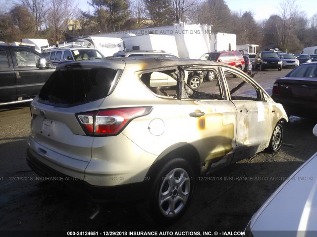 1FMCU0F76JUD25859 - 2018 FORD ESCAPE S GOLD photo 4