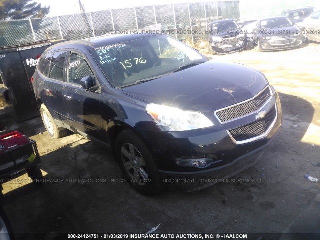 1GNKVGED7BJ161576 - 2011 CHEVROLET TRAVERSE LT BLUE photo 1