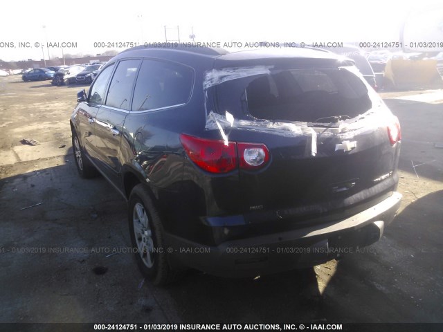 1GNKVGED7BJ161576 - 2011 CHEVROLET TRAVERSE LT BLUE photo 3