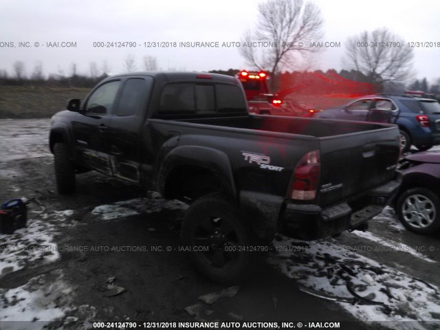5TEUU42N95Z113815 - 2005 TOYOTA TACOMA ACCESS CAB შავი ფოტო 3