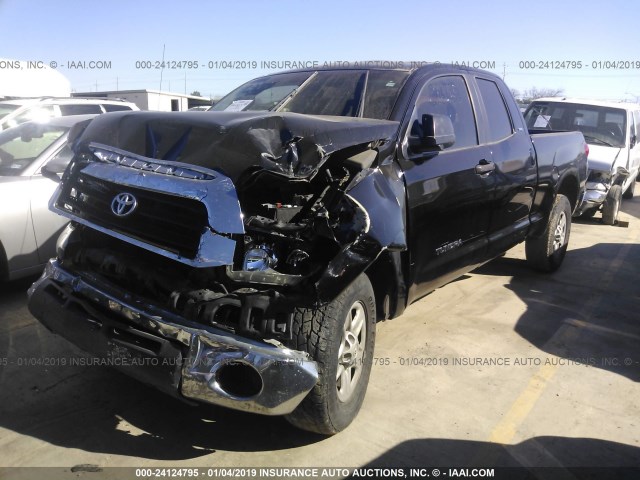 5TFRT54177X016065 - 2007 TOYOTA TUNDRA DOUBLE CAB SR5 BLACK photo 2