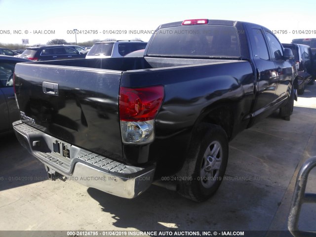 5TFRT54177X016065 - 2007 TOYOTA TUNDRA DOUBLE CAB SR5 BLACK photo 4