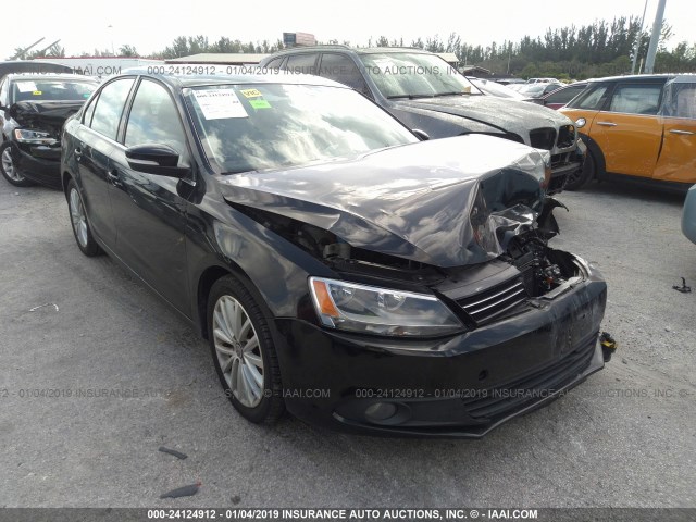 3VWLX7AJ7BM313018 - 2011 VOLKSWAGEN JETTA SEL BLACK photo 1