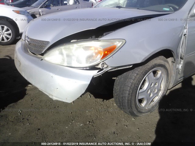 4T1BF32K03U045228 - 2003 TOYOTA CAMRY LE/XLE/SE SILVER photo 6