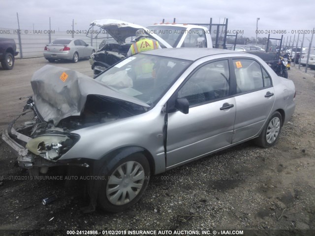 JA3AJ26E87U016707 - 2007 MITSUBISHI LANCER ES GRAY photo 2