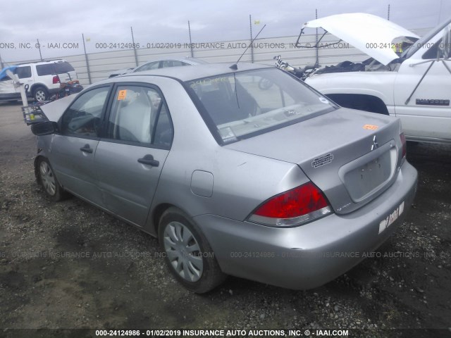 JA3AJ26E87U016707 - 2007 MITSUBISHI LANCER ES GRAY photo 3