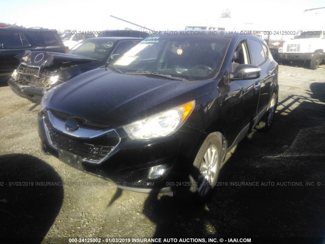 KM8JU3ACXCU344043 - 2012 HYUNDAI TUCSON GLS/LIMITED 黑色 照片 2