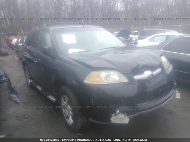 2HNYD18614H514344 - 2004 ACURA MDX TOURING BLACK photo 1