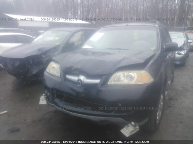 2HNYD18614H514344 - 2004 ACURA MDX TOURING BLACK photo 6