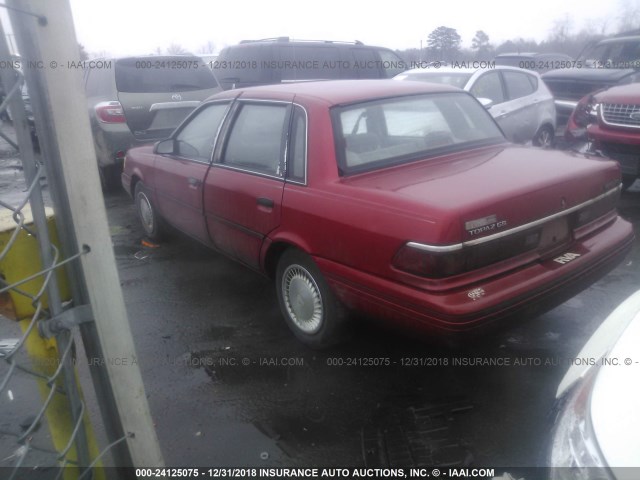 1MEPM36X4NK653367 - 1992 MERCURY TOPAZ GS RED photo 3