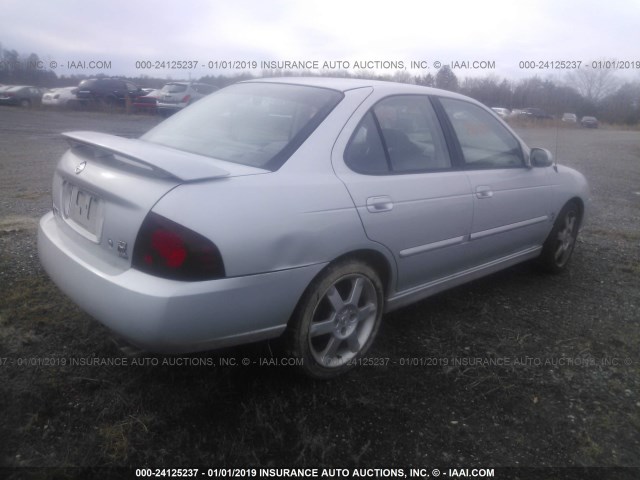 3N1AB51D45L510619 - 2005 NISSAN SENTRA SE-R SPEC V SILVER photo 4