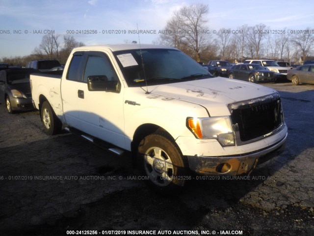 1FTFX1CT4DKE24521 - 2013 FORD F150 SUPER CAB WHITE photo 1