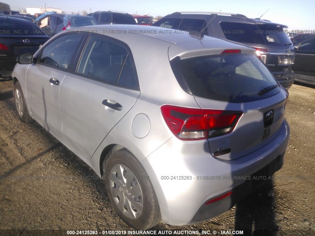 3KPA25AB3JE094315 - 2018 KIA RIO LX/S SILVER photo 3