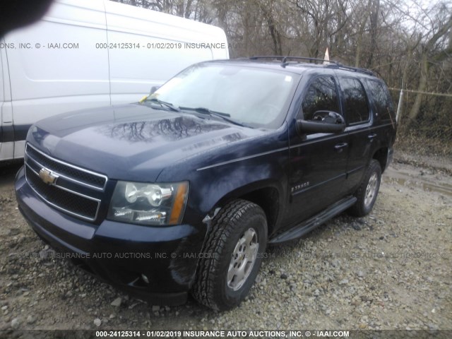 1GNFK23009R233257 - 2009 CHEVROLET TAHOE K1500 LT BLUE photo 2