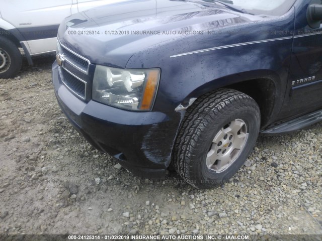 1GNFK23009R233257 - 2009 CHEVROLET TAHOE K1500 LT BLUE photo 6