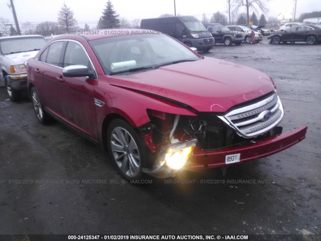1FAHP2FW8AG113599 - 2010 FORD TAURUS LIMITED RED photo 1