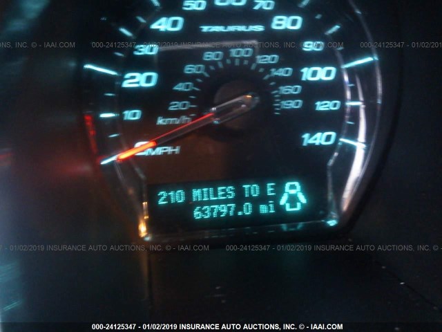 1FAHP2FW8AG113599 - 2010 FORD TAURUS LIMITED RED photo 7
